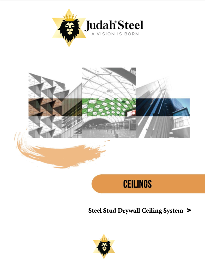 Steel Stud Drywall Ceiling System Section Of The Judah 2020 Professional Design Manual